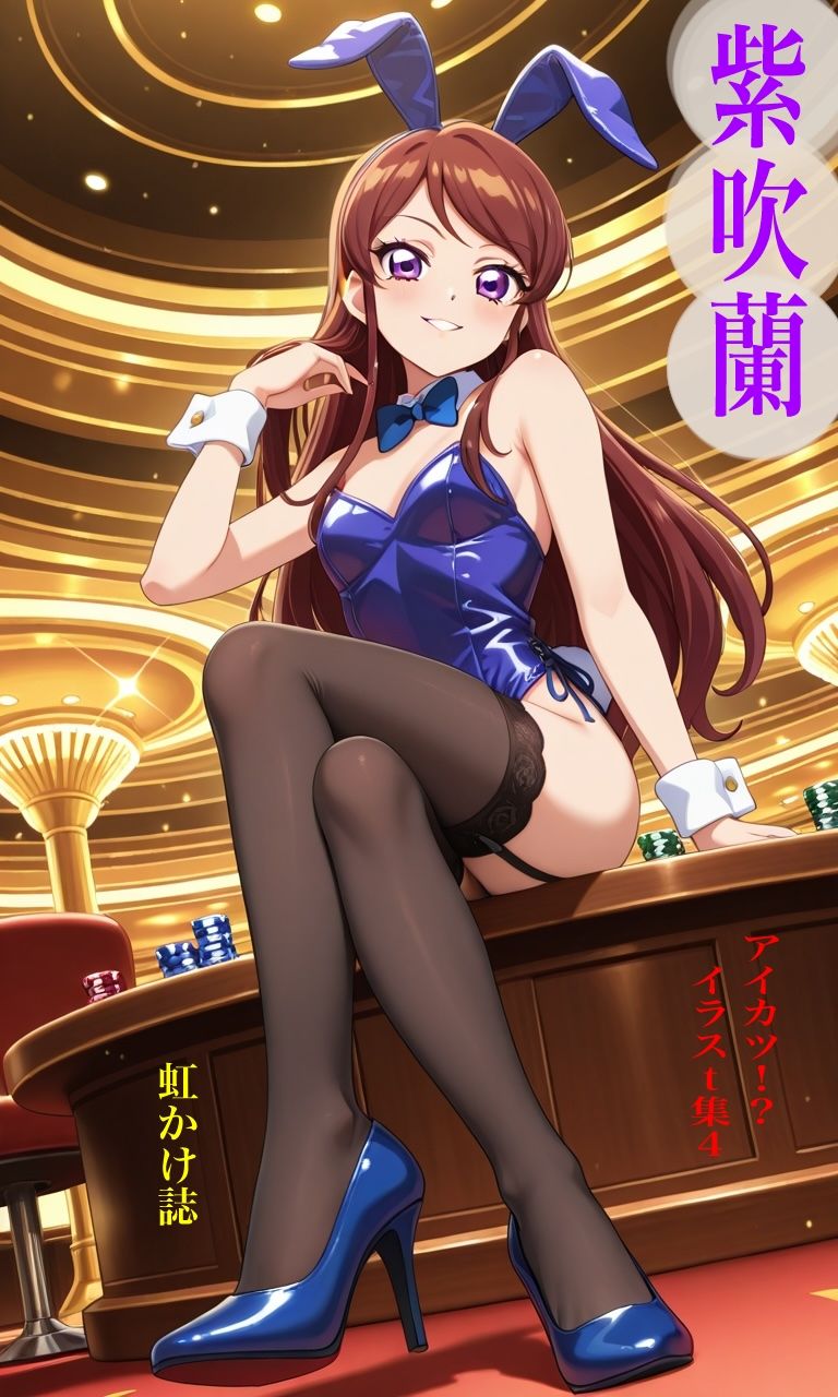 虹かけ誌  アイカツ！？  イラスト集4 紫吹蘭 - サンプル画像 1