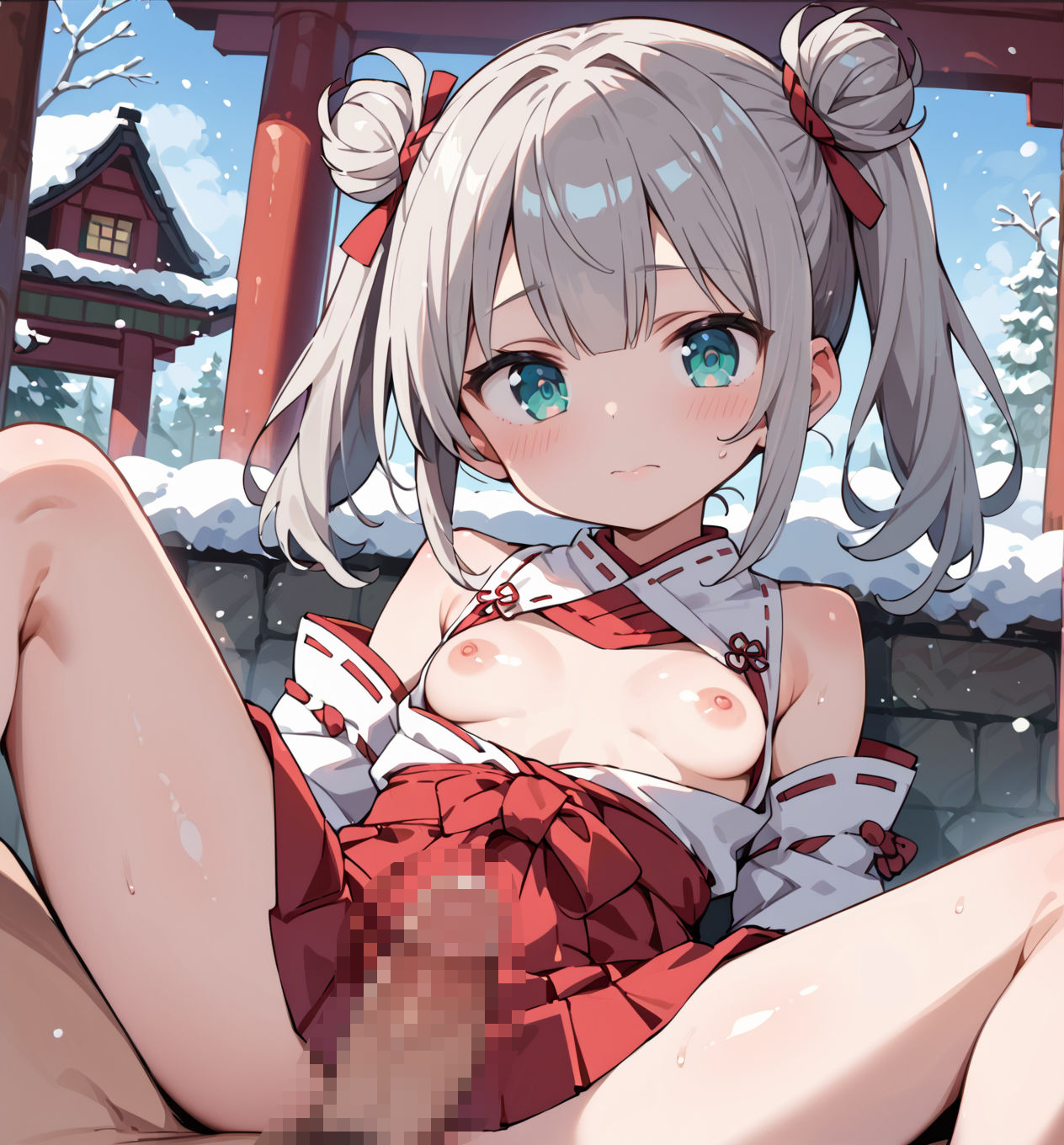 雪の初詣、巫女さんが笑った瞬間に春が来たscene.10 - サンプル画像 6