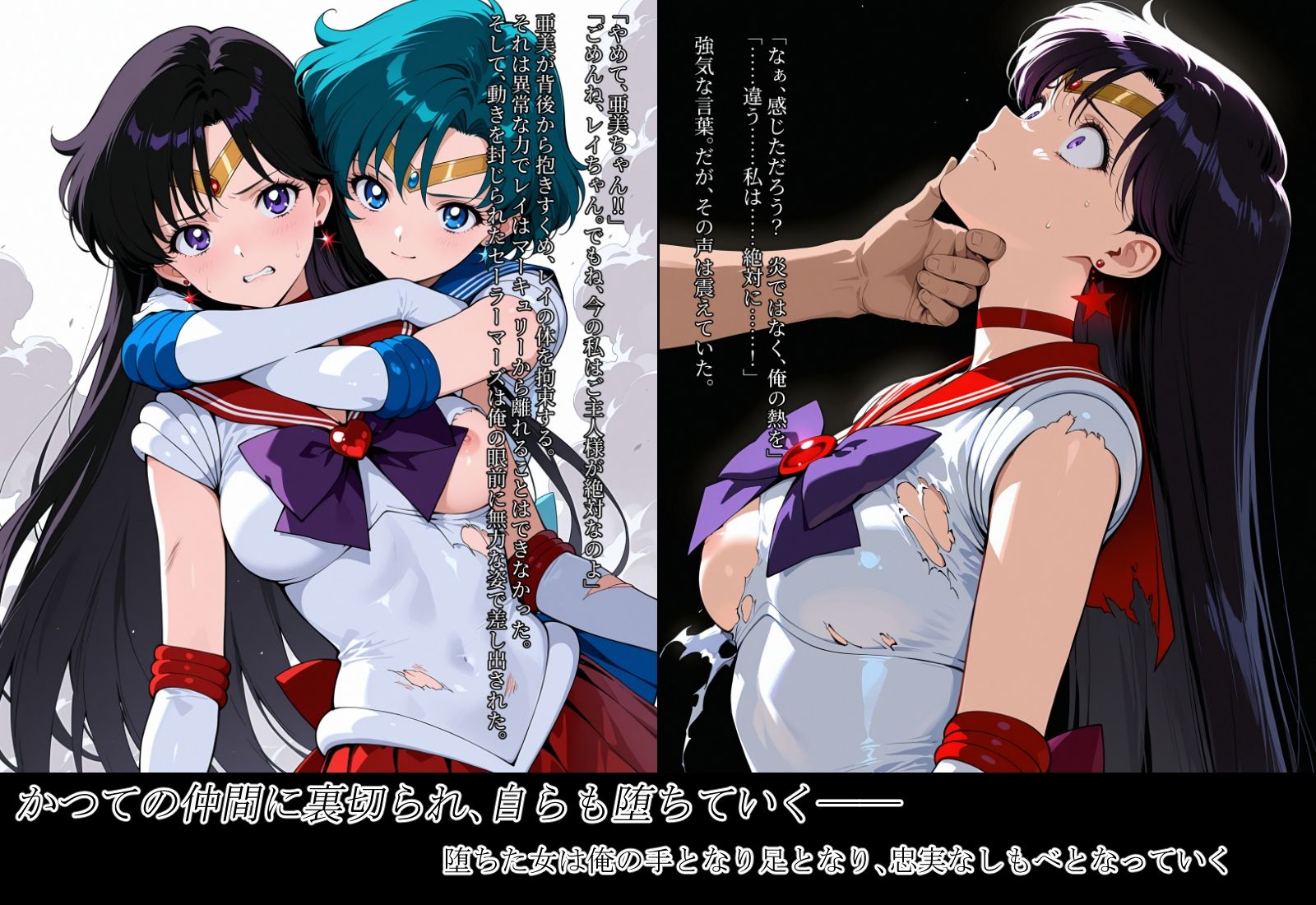 雑魚妖魔の俺がセーラー戦士を堕とすまで2 - サンプル画像 2