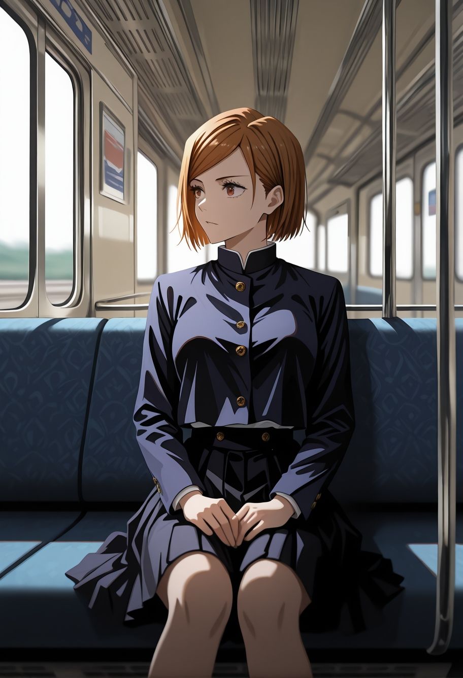 揺れる電車、途切れた記憶 〜孕ませ痴〇電車〜釘崎 野〇薇編 - サンプル画像 2