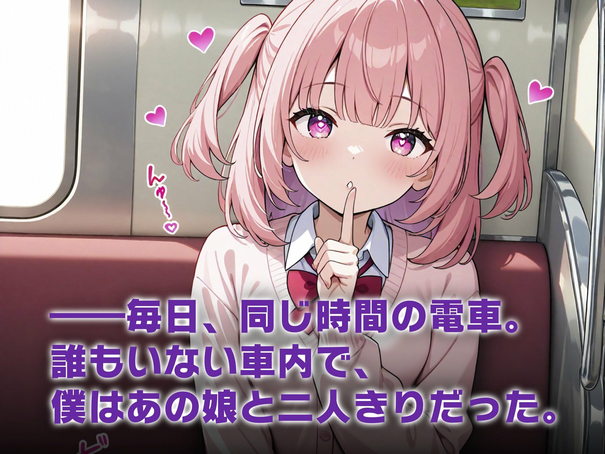 2人だけの電車で見せつけてくる娘に理性を失った僕は… 小梅つむぎ - サンプル画像 2