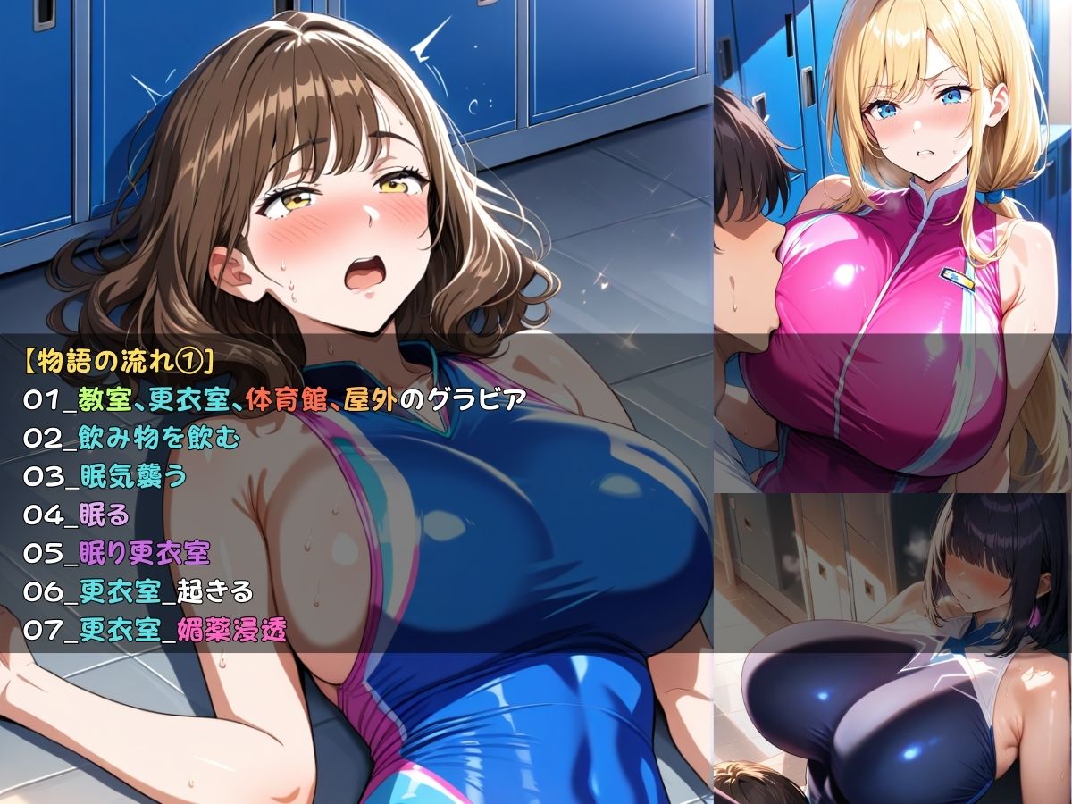 狙われた女子校生新体操部編 ─顧問の指導で一日中イかされ続けトロトロにされる巨乳JK─ - サンプル画像 5