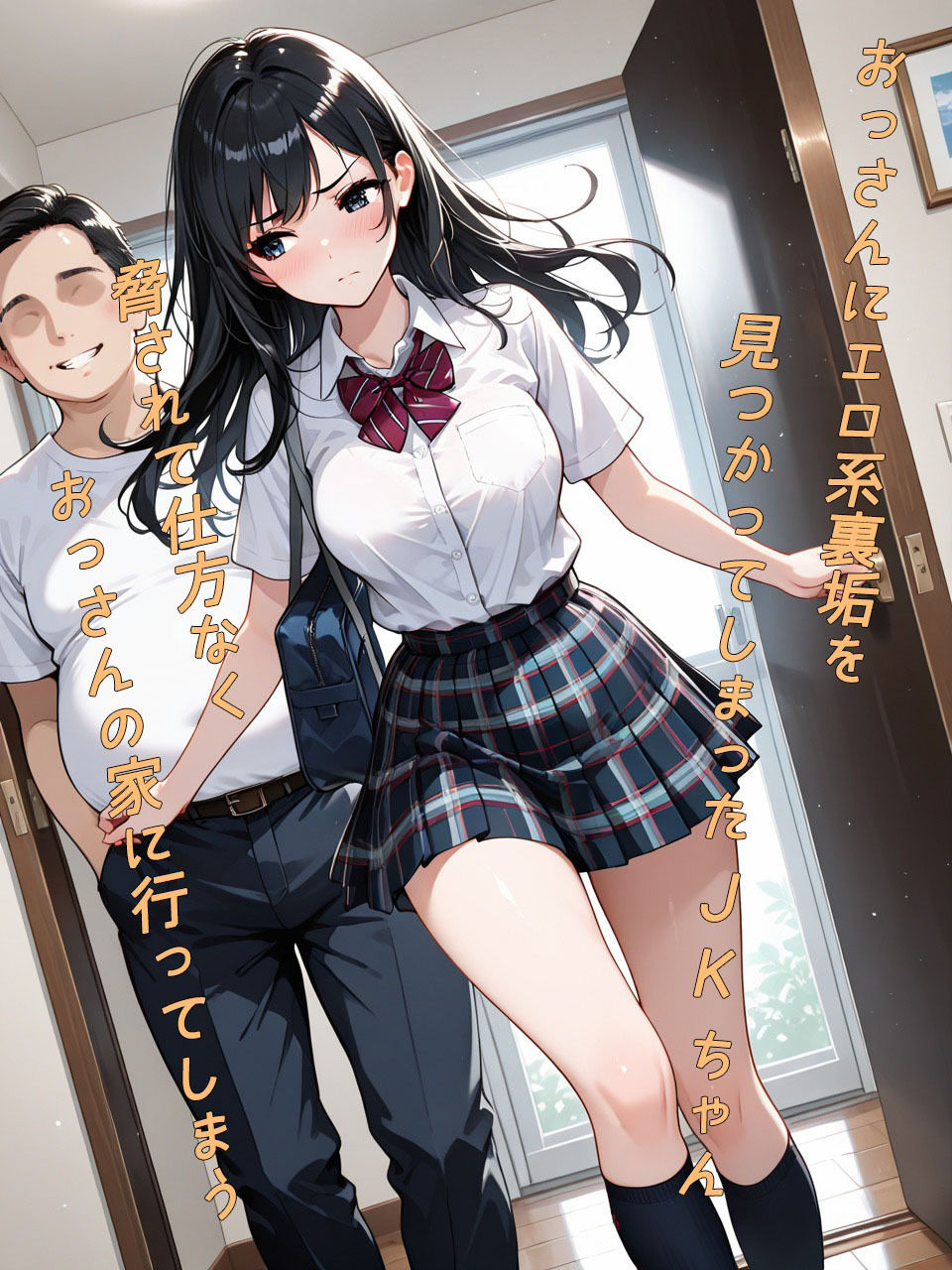 弱み握られ系JK、キモおじデカ〇ンでアヘ堕ちする - サンプル画像 2