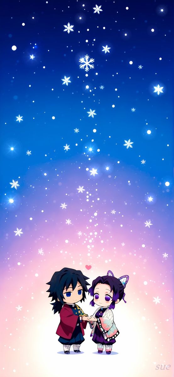 ぎゆしの冬のスマホ壁紙 - サンプル画像 1