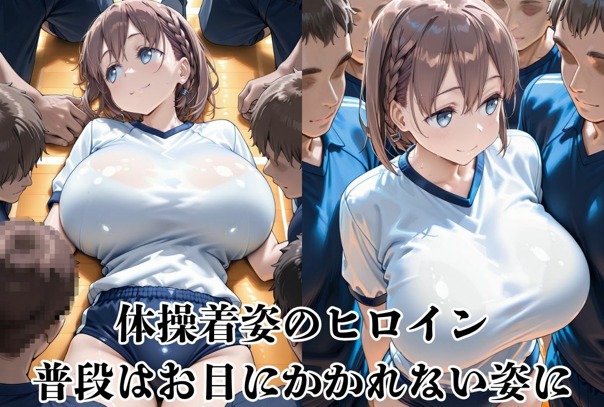 爆乳体操着姿の美女たちを集団で●す - サンプル画像 1