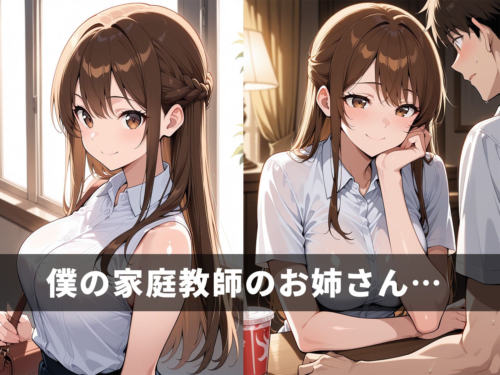 僕の家庭教師はHな女子大生優しく生ハメ筆おろし - サンプル画像 2