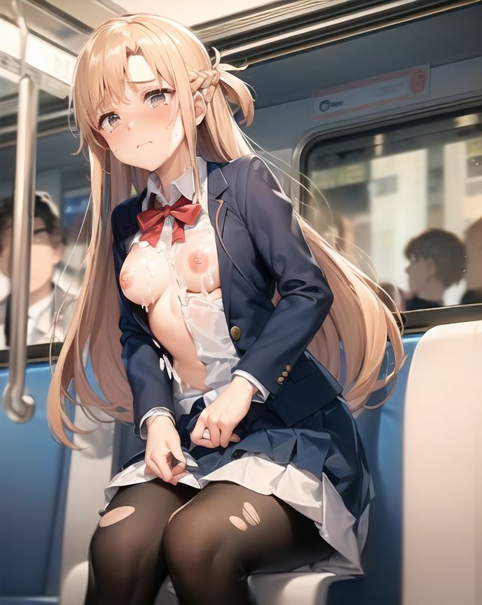 アスナの痴●電車 - サンプル画像 10