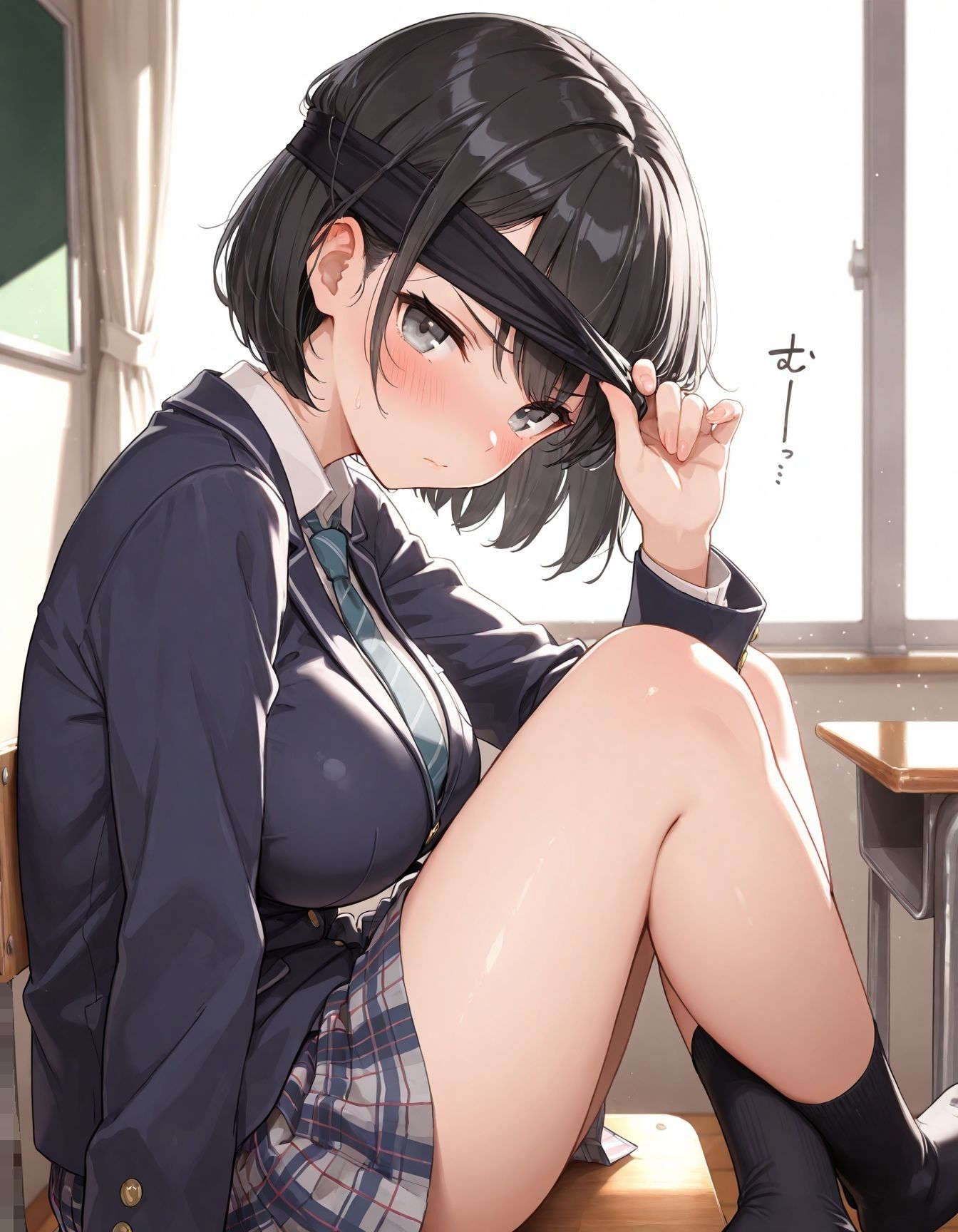 性育日記  目隠し×風紀委員 - サンプル画像 1