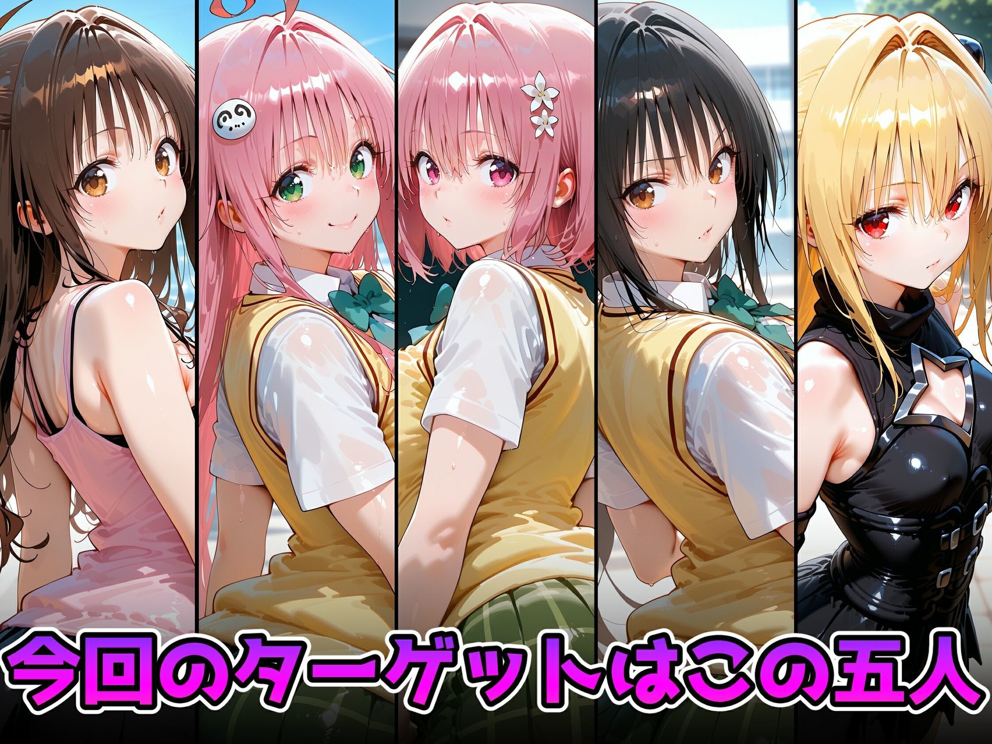 抵抗できないヒロインたちを快楽堕ちさせてみた  と〇ぶる編 - サンプル画像 1