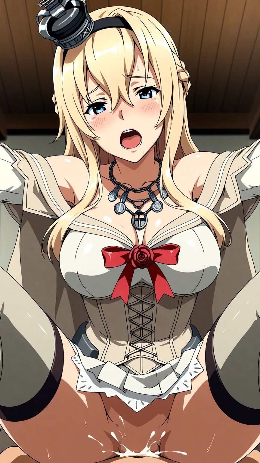 【艦〇れ】戦艦〇娘  エロCG集02  騎乗位  正常位  バック  アヘ顔  泣き顔  大和 - サンプル画像 2