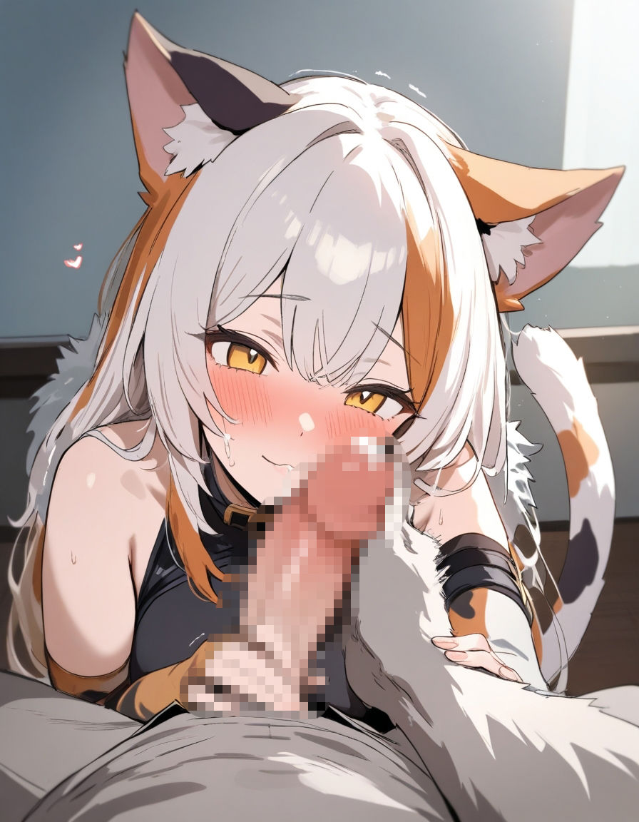 宵猫庵絵巻 〜三毛猫×手コキ編〜 - サンプル画像 4