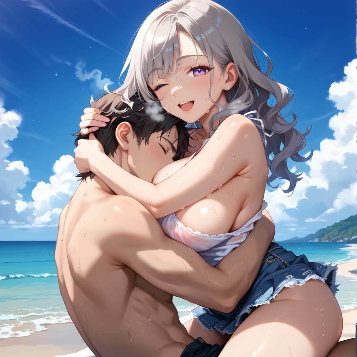 お色気お姉さんとエッチな海の家〜合法パフパフパンパンのお店〜【厳選CG220枚収録】 - サンプル画像 8