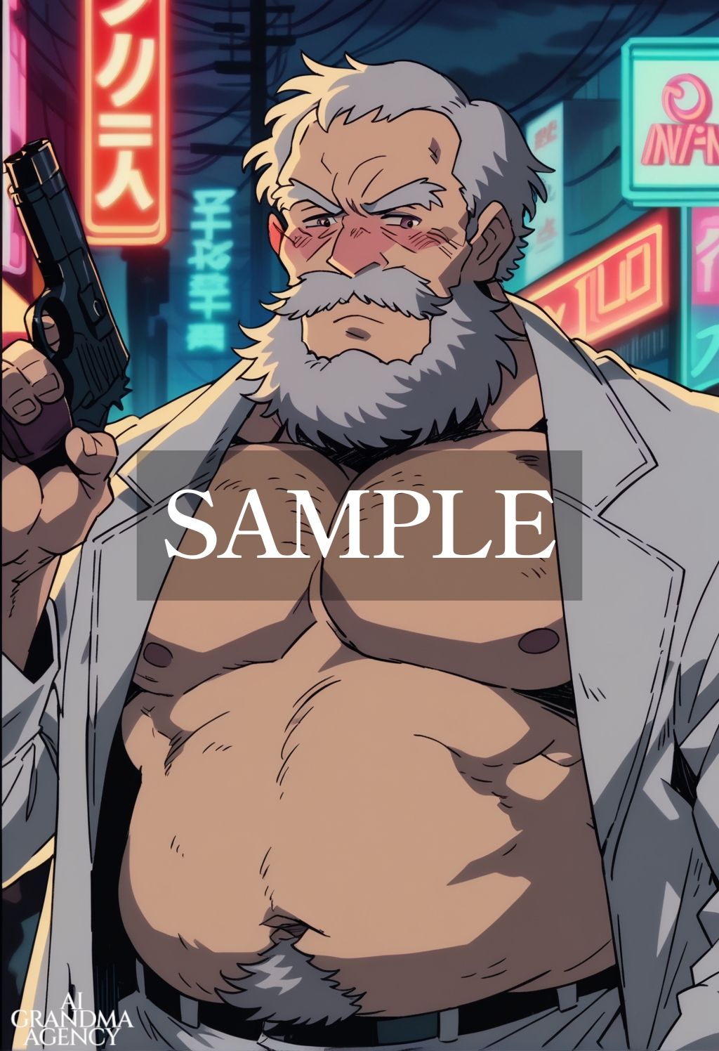 とにかく爺が射精しまくる - サンプル画像 2