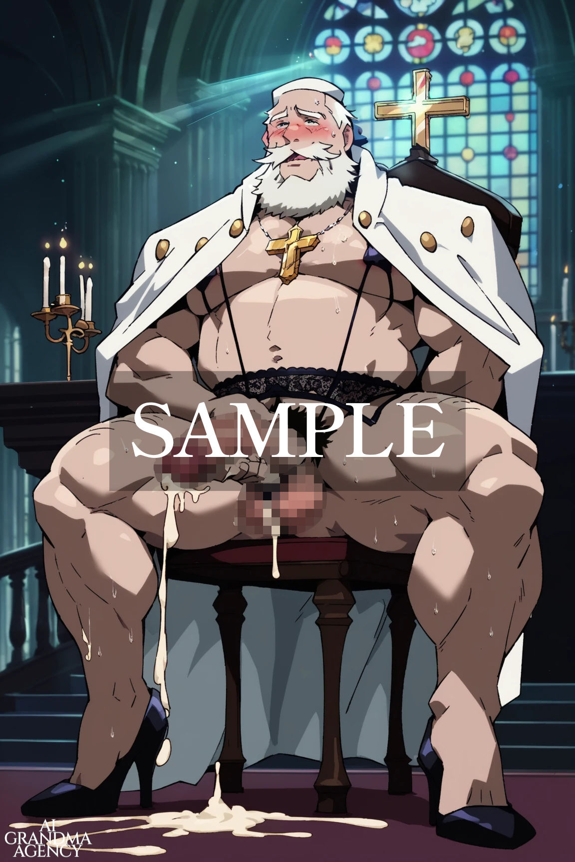 とにかく爺が射精しまくる - サンプル画像 7