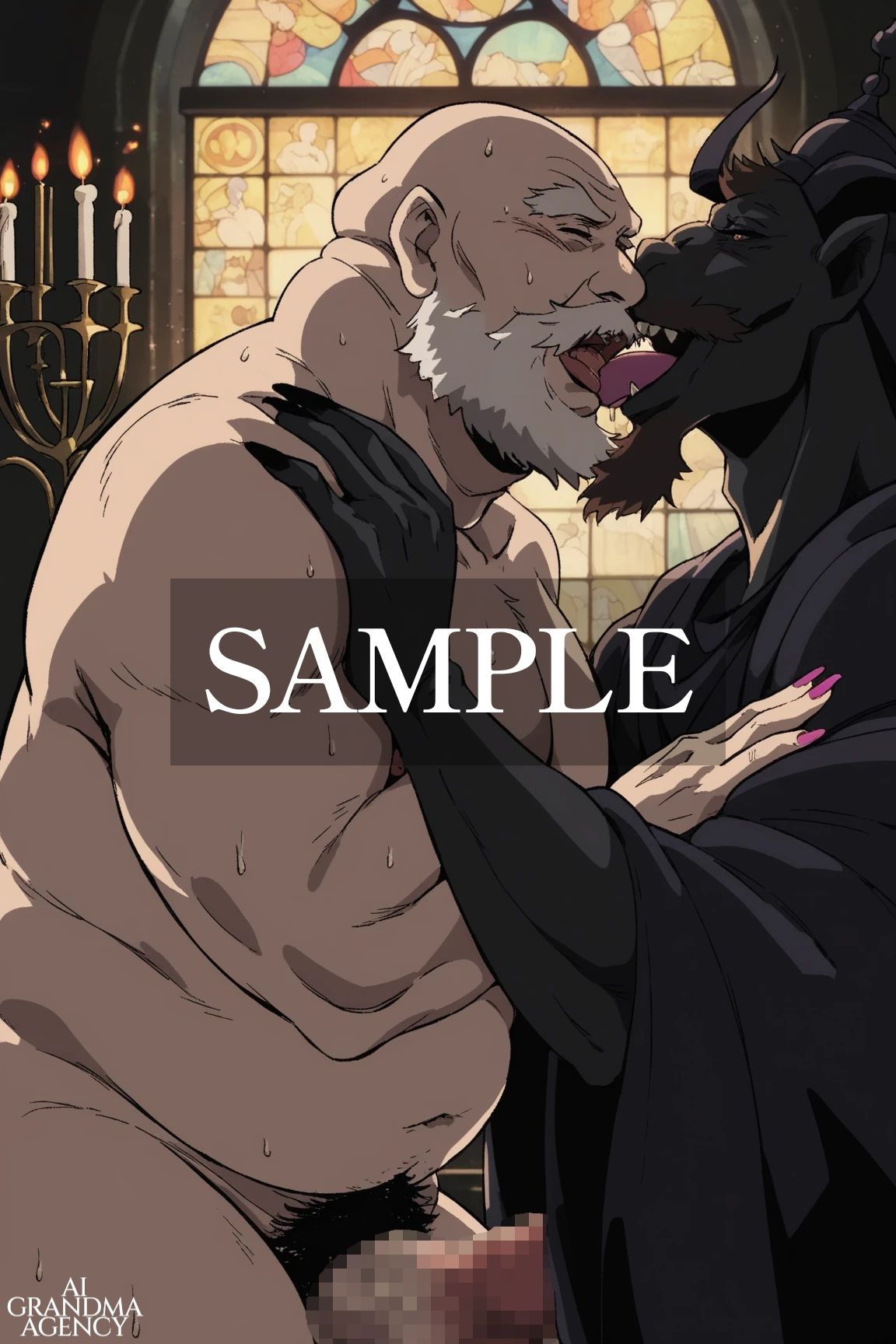 とにかく爺が射精しまくる - サンプル画像 10