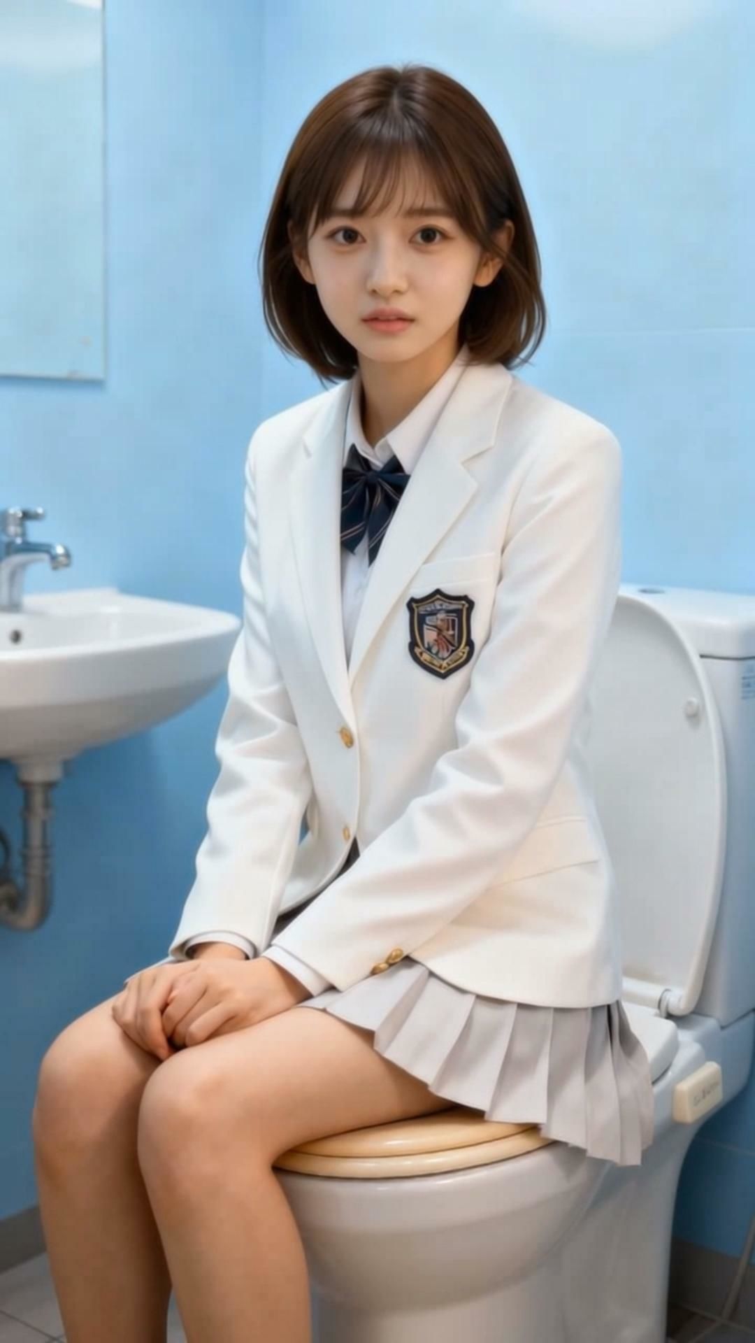 【Kokeru Girl】Kokeru女学院 校則その 1「おしっこcheck」 - サンプル画像 1