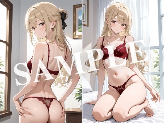 AI美少女×ベッドルーム ランジェリー＆ヌード グラビア画像集 02 - サンプル画像 4