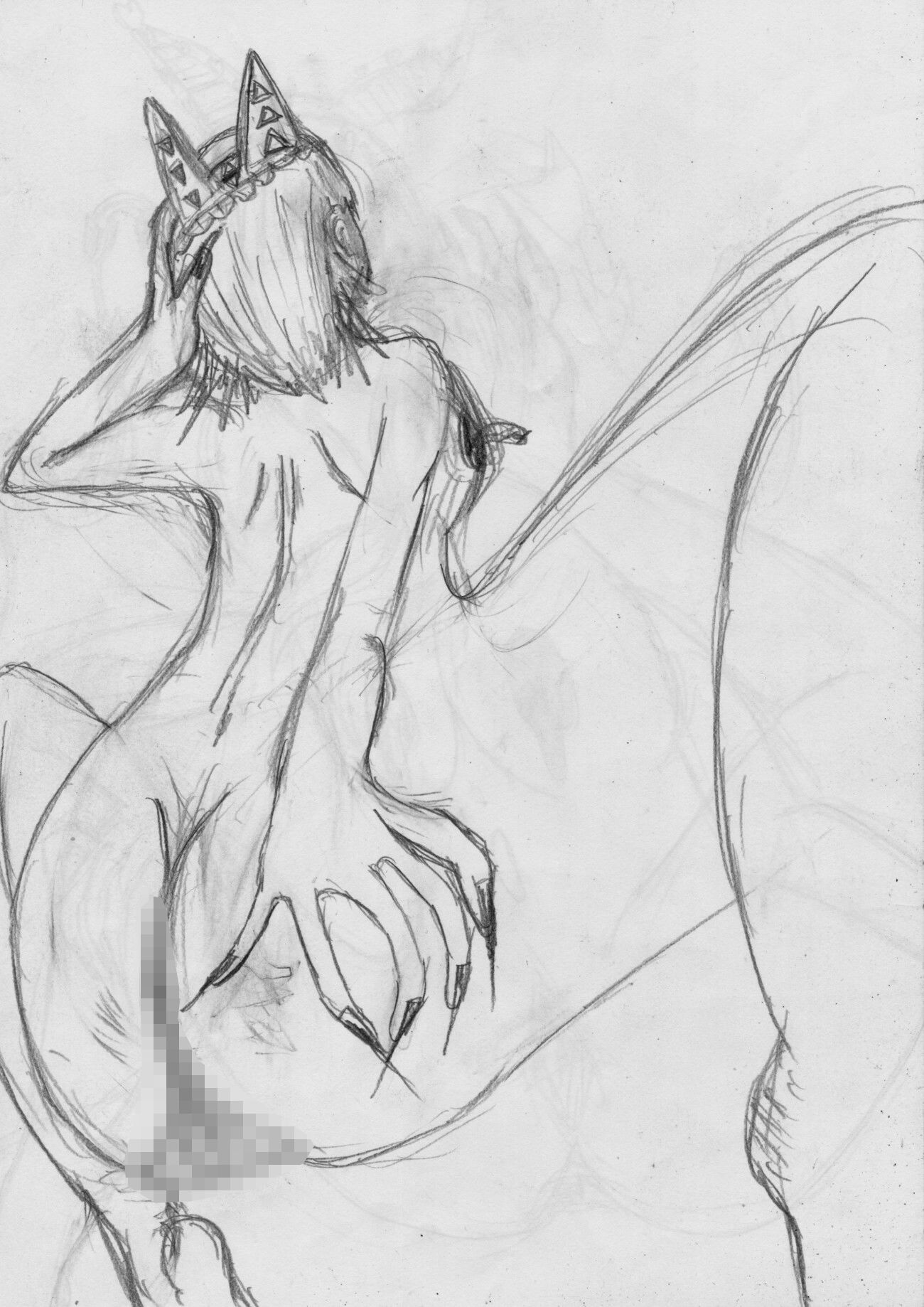 黒よりも黒いエロティックホラー黒戯絵集「マネキンポーズ8」 - サンプル画像 4