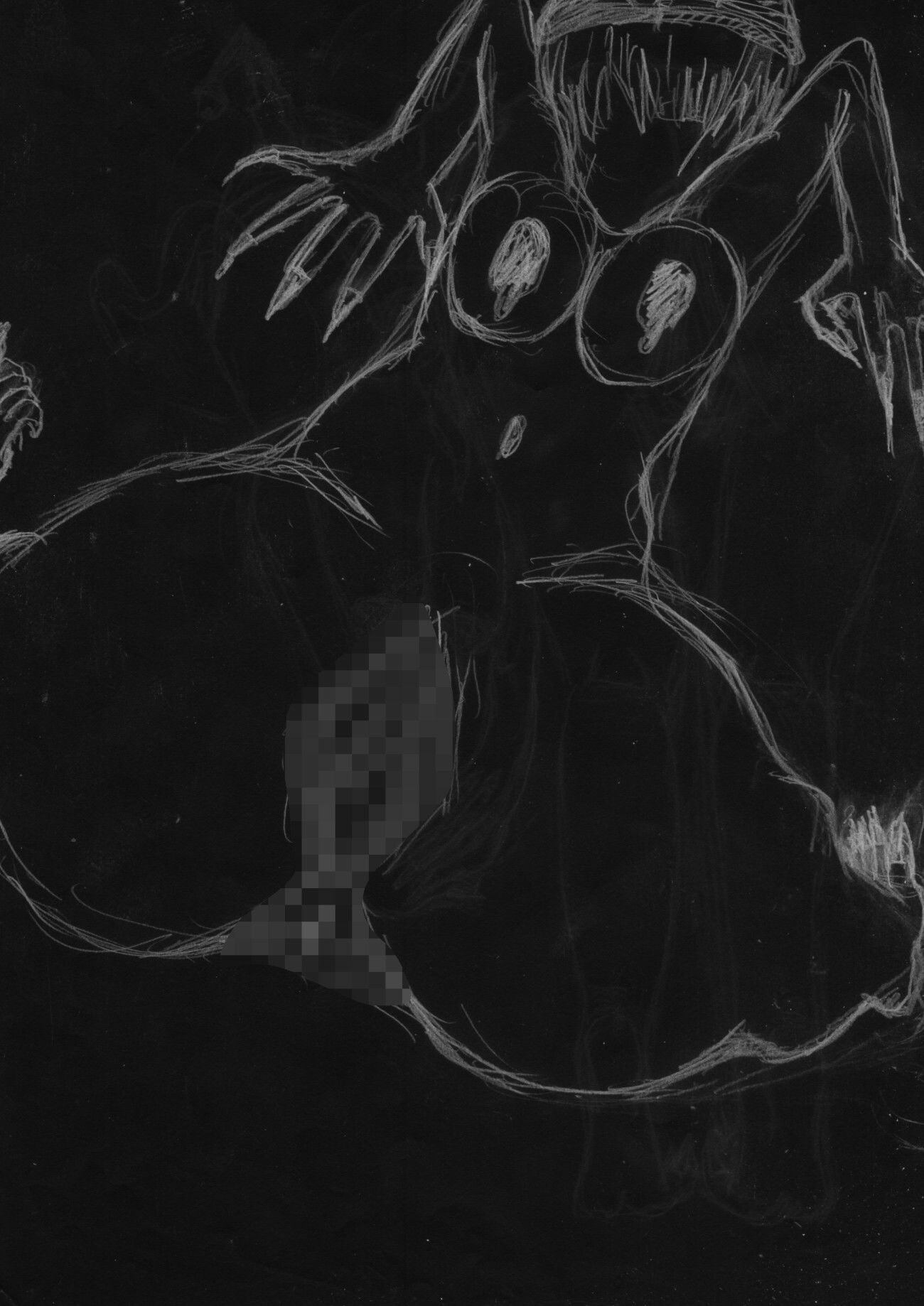 黒よりも黒いエロティックホラー黒戯絵集「マネキンポーズ8」 - サンプル画像 9