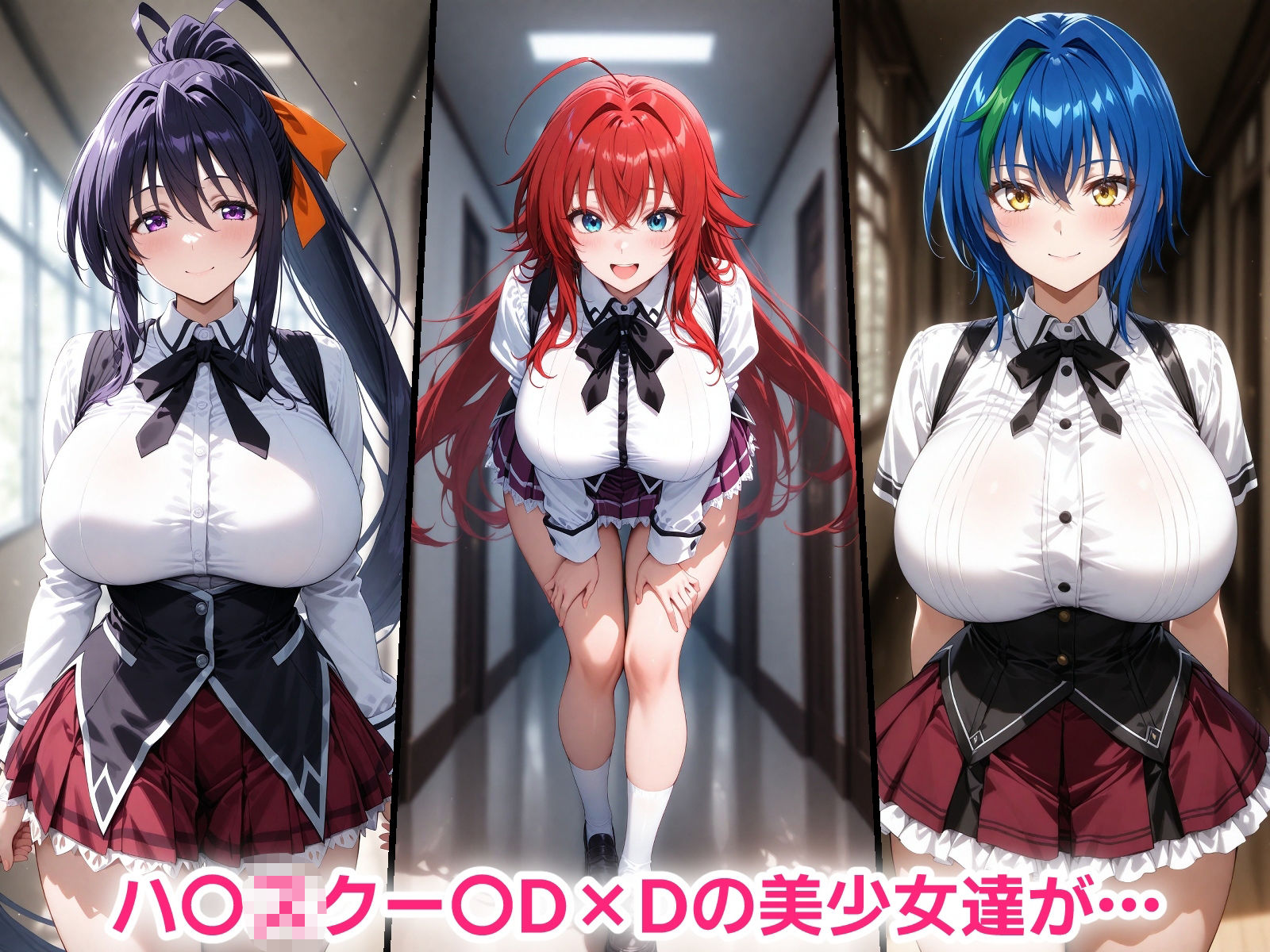 催●おじさんに寝取られるハ〇スクー〇D×Dの三人〜全員メス堕ち・孕ませ〜 - サンプル画像 1