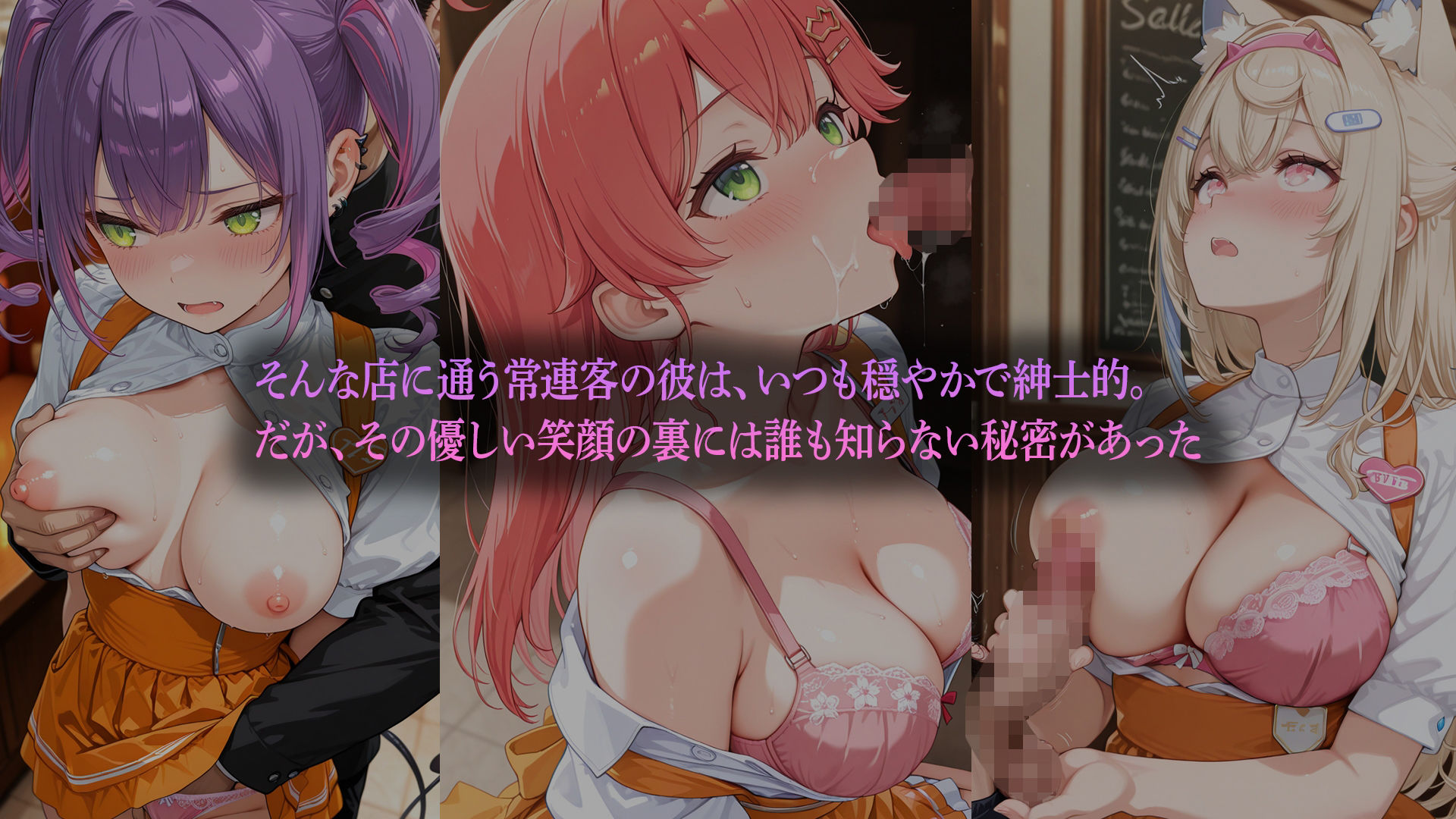 「ご奉仕ランチ〜制服美少女たちの秘密のサービス〜 」  （ホ●ライブバージョン） - サンプル画像 2