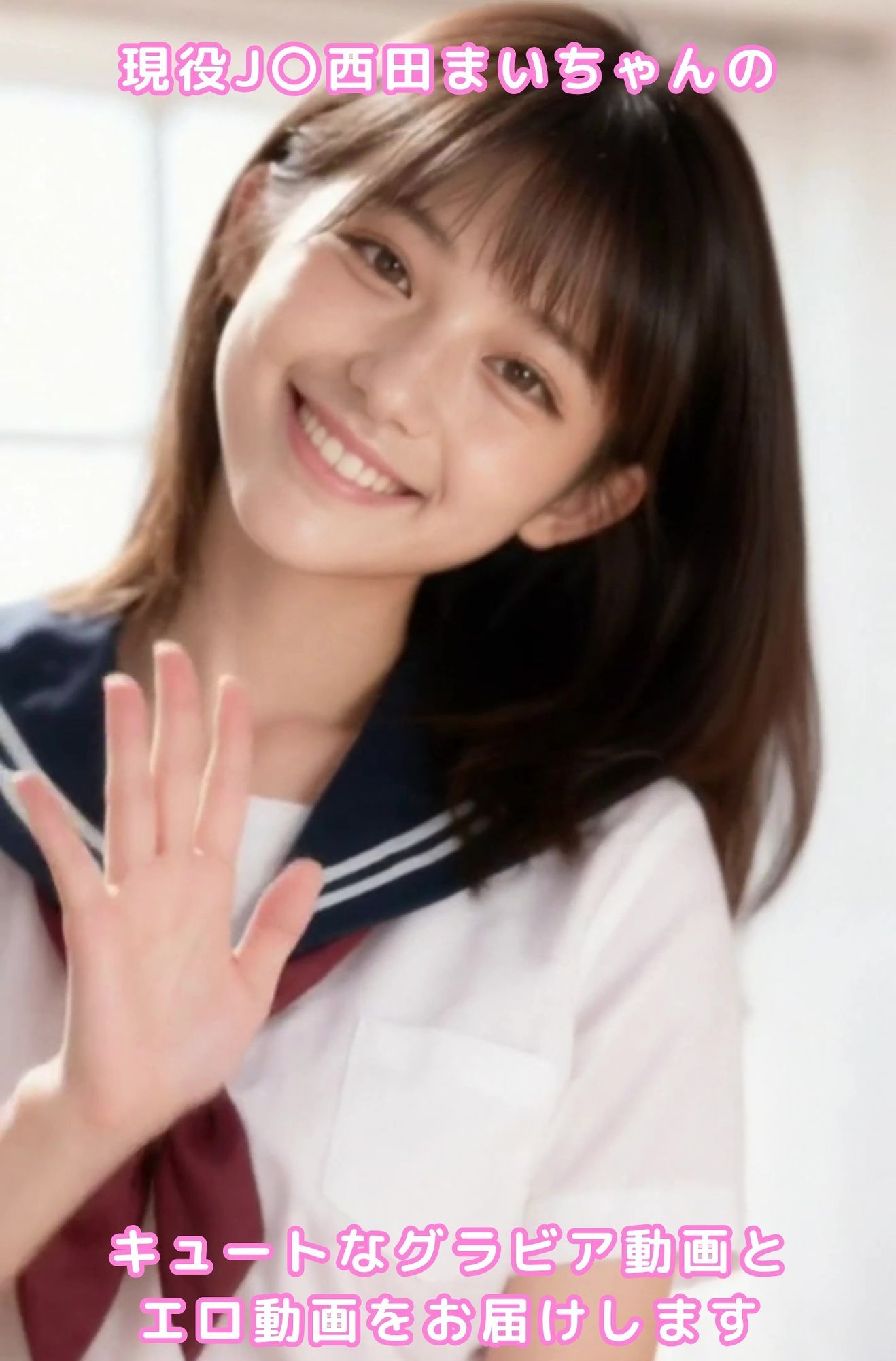 グラビア動画＆エロ動画 現役JK 西田まい - サンプル画像 1