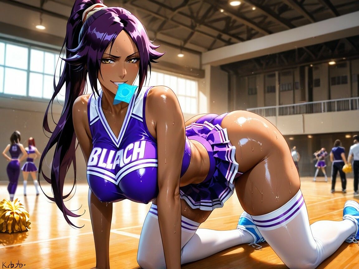 伝説の巨乳キャラシリーズ夜一さん、チアリーダー編 - サンプル画像 2