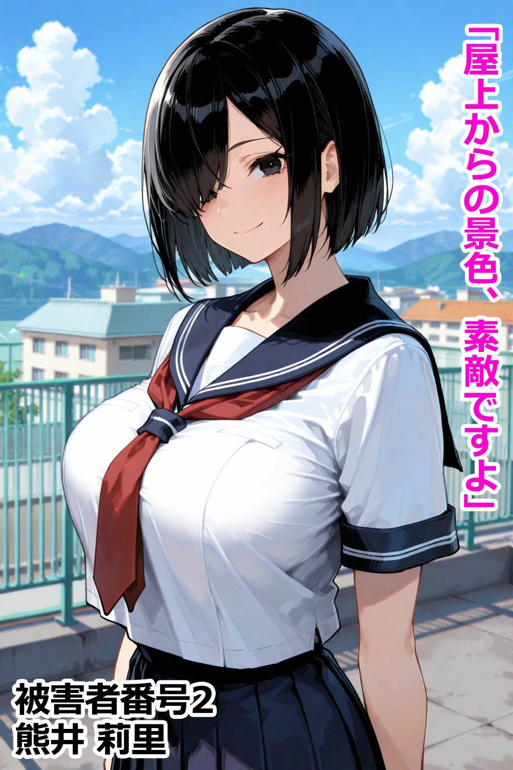 巨乳学園レ〇プ事件被害者録 即出し2コマ - サンプル画像 3