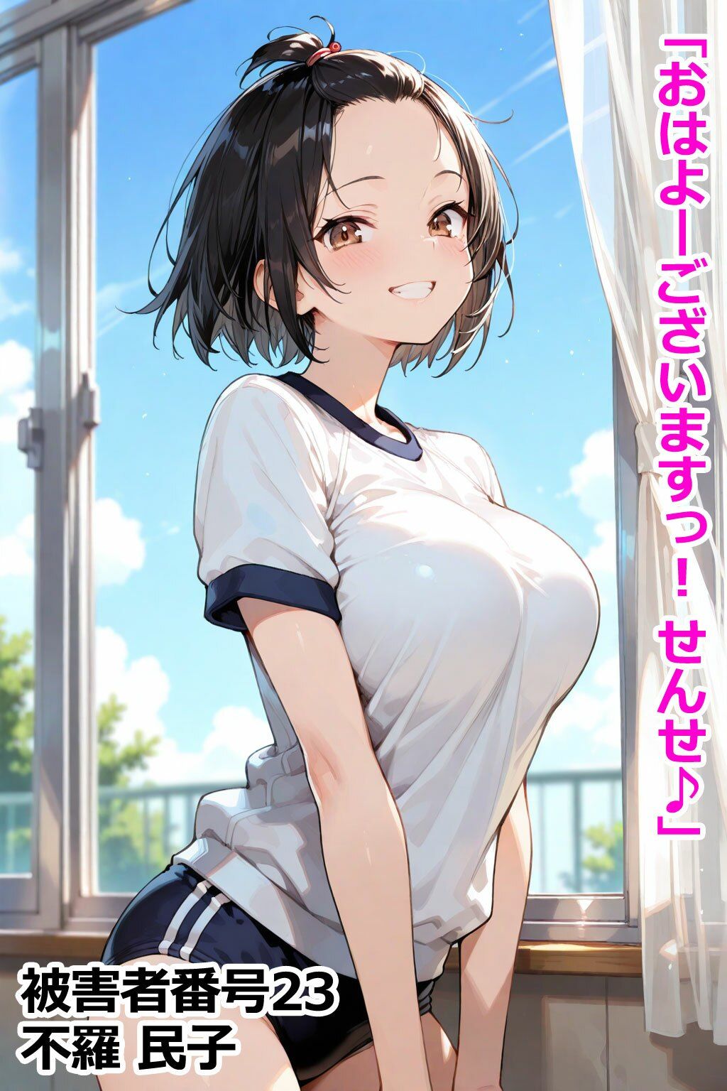 巨乳学園レ〇プ事件被害者録 即出し2コマ - サンプル画像 5