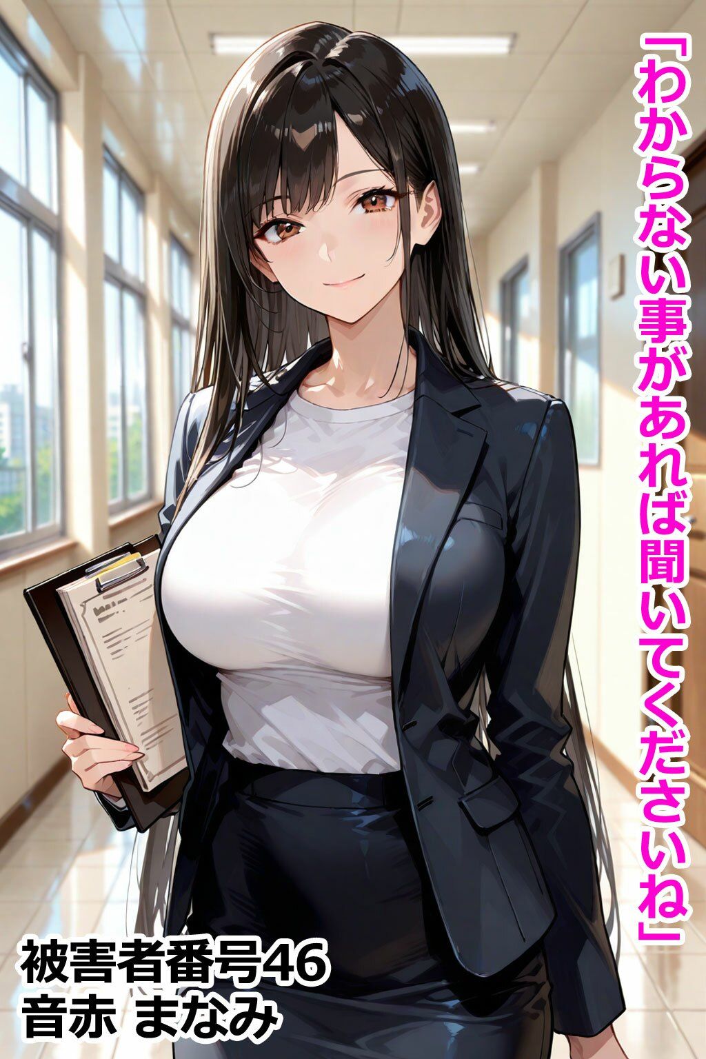 巨乳学園レ〇プ事件被害者録 即出し2コマ - サンプル画像 9