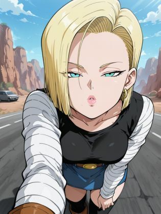 人造人間18号/ Android 18 - デニムスカート/ denim skirt - サンプル画像 2