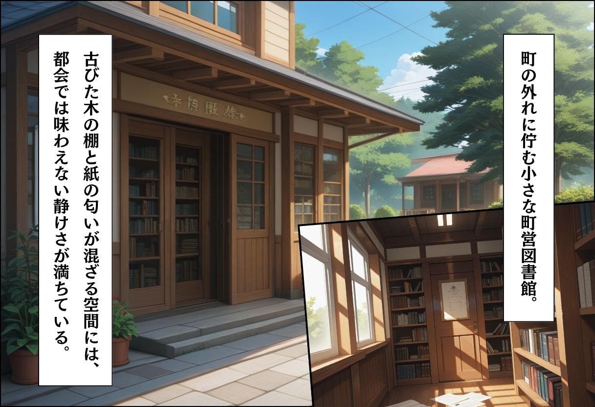 引っ越してきた田舎町がムチムチ熟女だらけだった話〜閉館後の図書館密会編〜 - サンプル画像 1