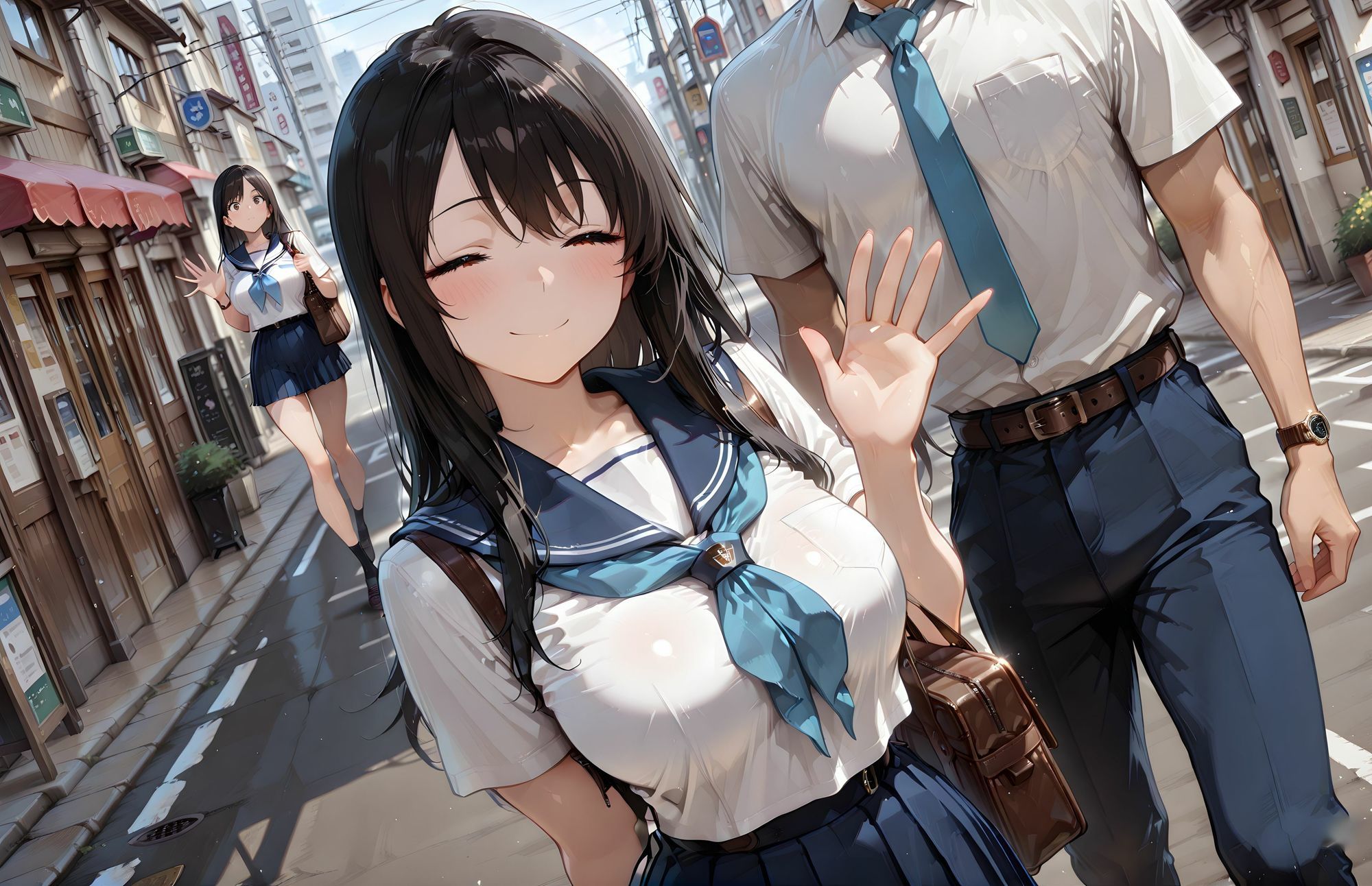 【4Kの高画質】Hカップのピュア女生徒かなえ齢（？8）〜学内の高嶺の花リアルな裏側 - サンプル画像 4