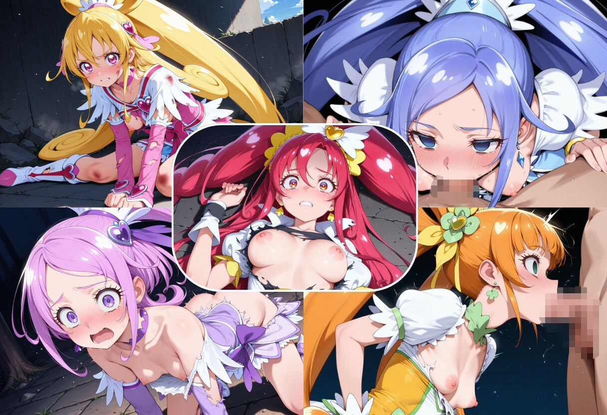 プリ◯ュア敗北 - サンプル画像 6