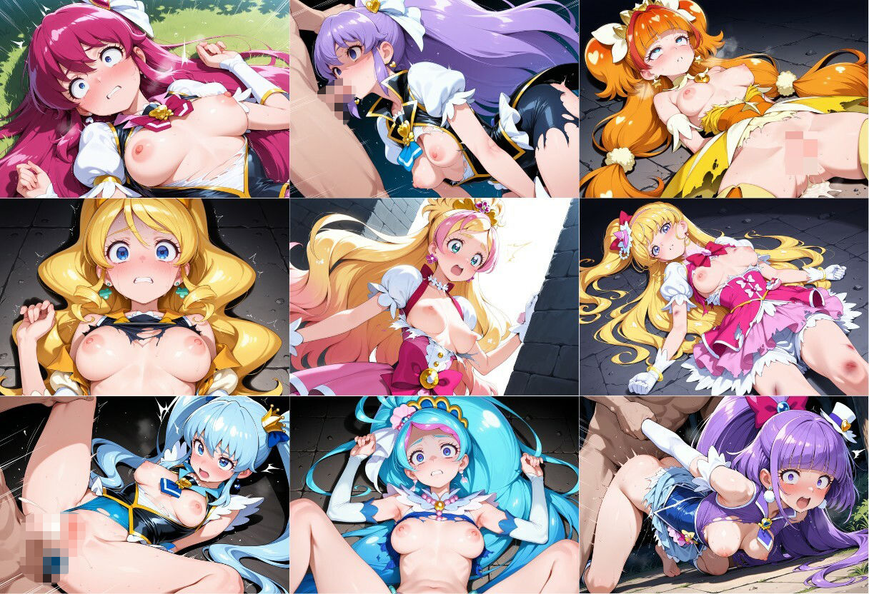 プリ◯ュア敗北 - サンプル画像 7