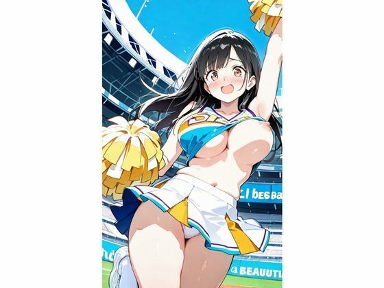 おっぱい露出乳首丸出し お姉さん応援団 - サンプル画像 4