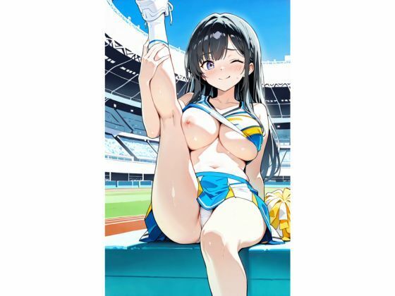 おっぱい露出乳首丸出し お姉さん応援団 - サンプル画像 5