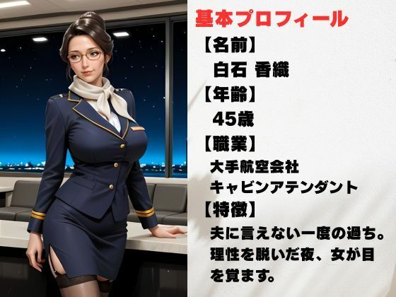 背徳空港ラウンジ  人妻CAが密やかに堕ちる夜 - サンプル画像 1