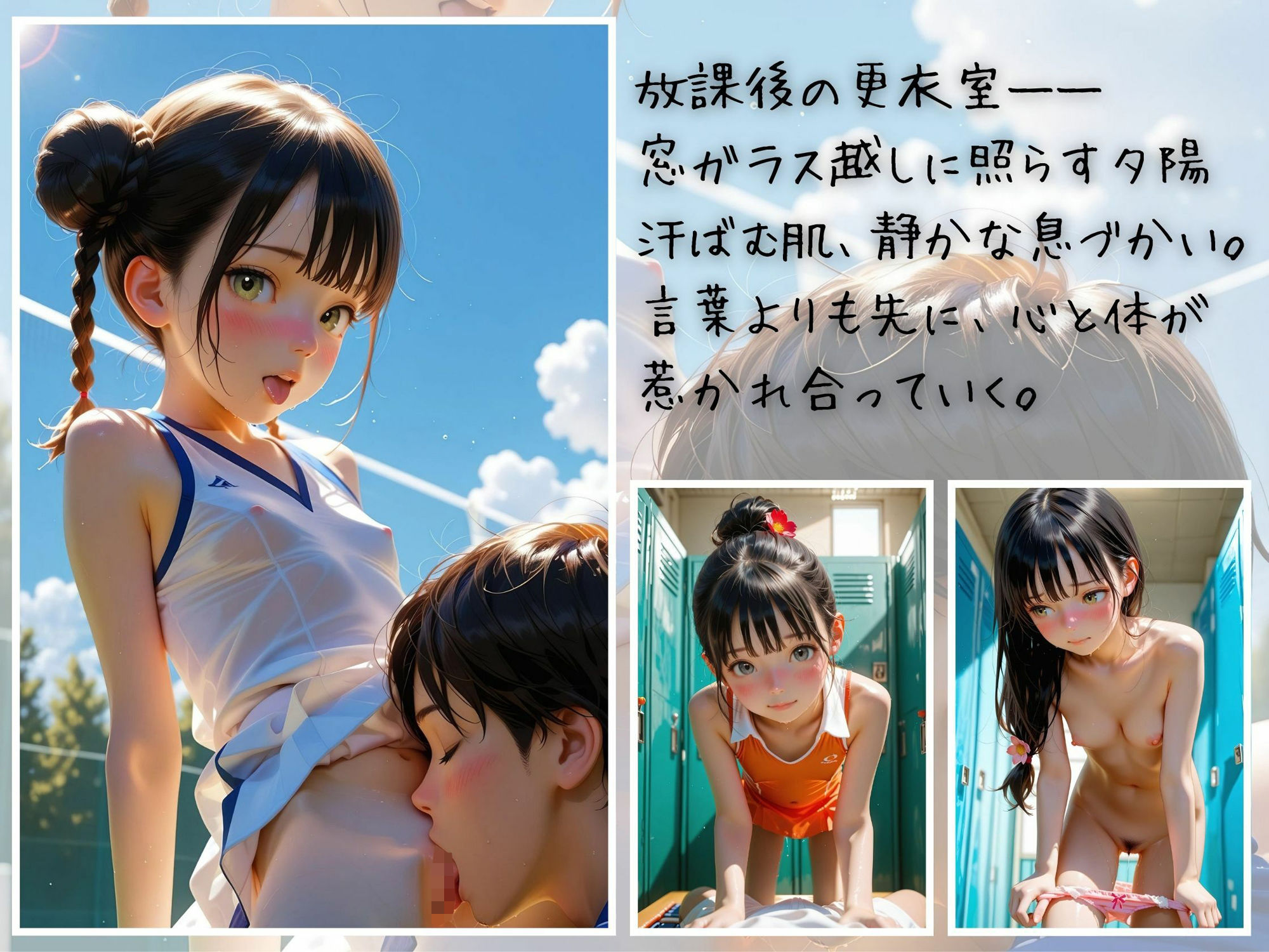 放課後リアル＃10〜コートの裏で滲む汗、溶ける吐息〜 - サンプル画像 1