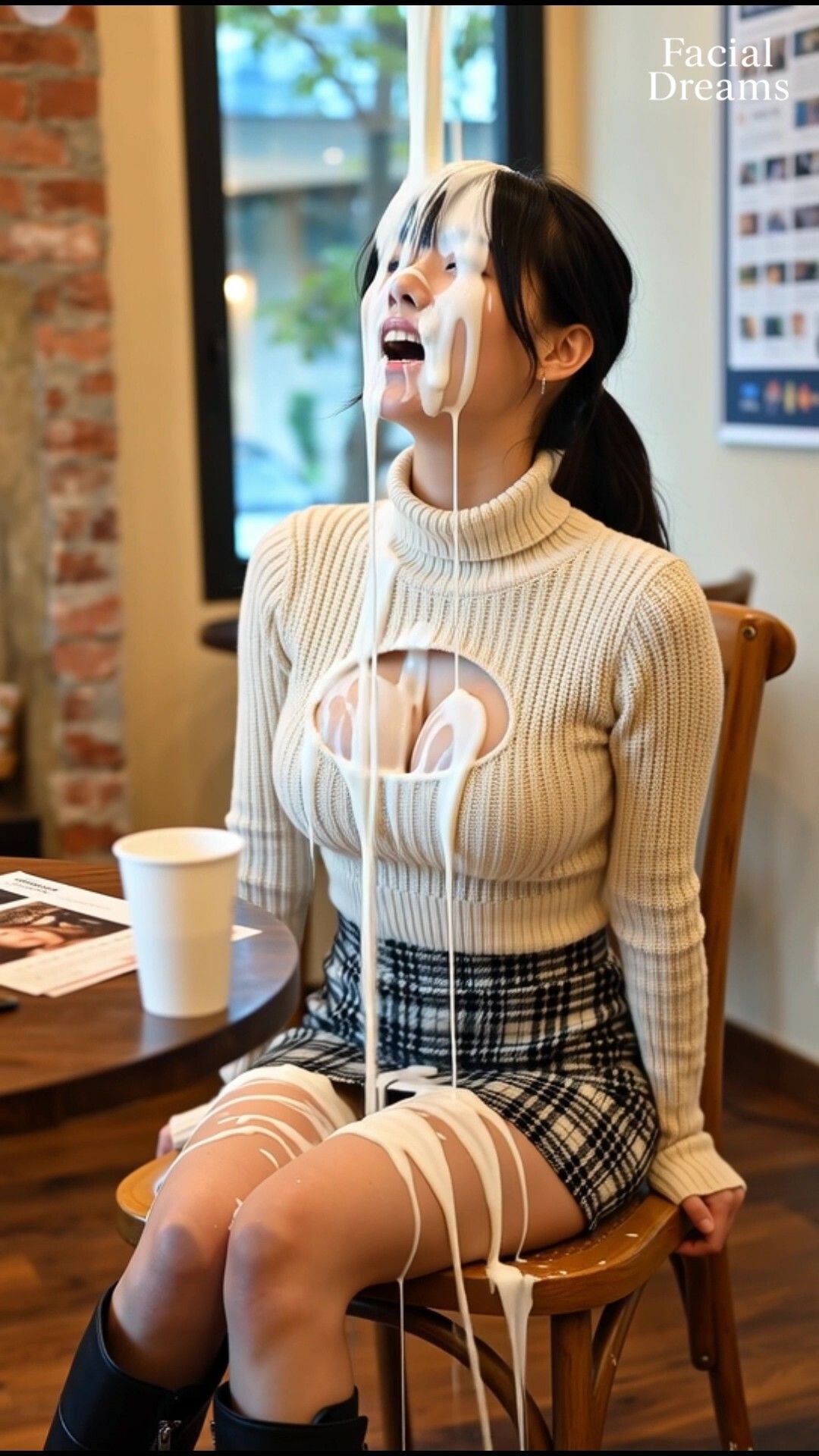 Fluid Dreamsあったかニットの白い憩い - サンプル画像 6