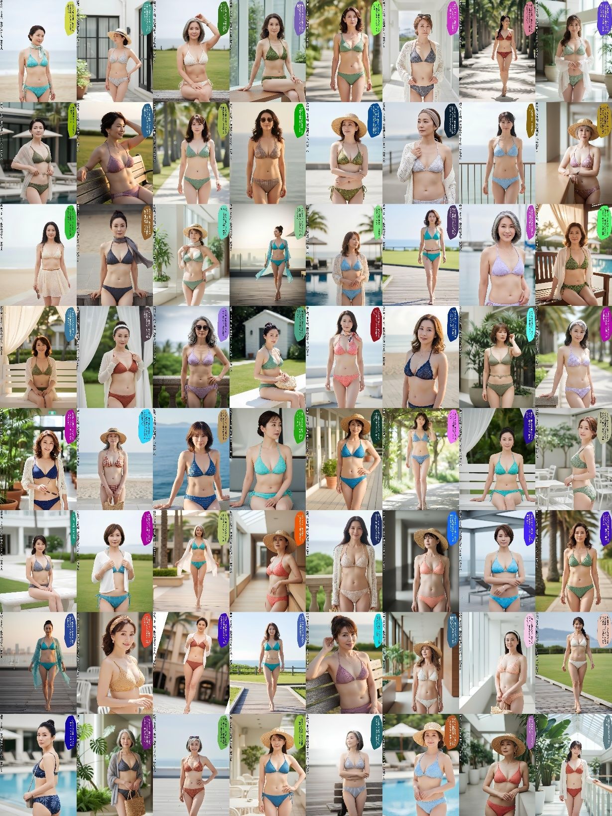 50代人妻熟女の教科書〜愛と経験のビキニ〜 vol.1 - サンプル画像 9