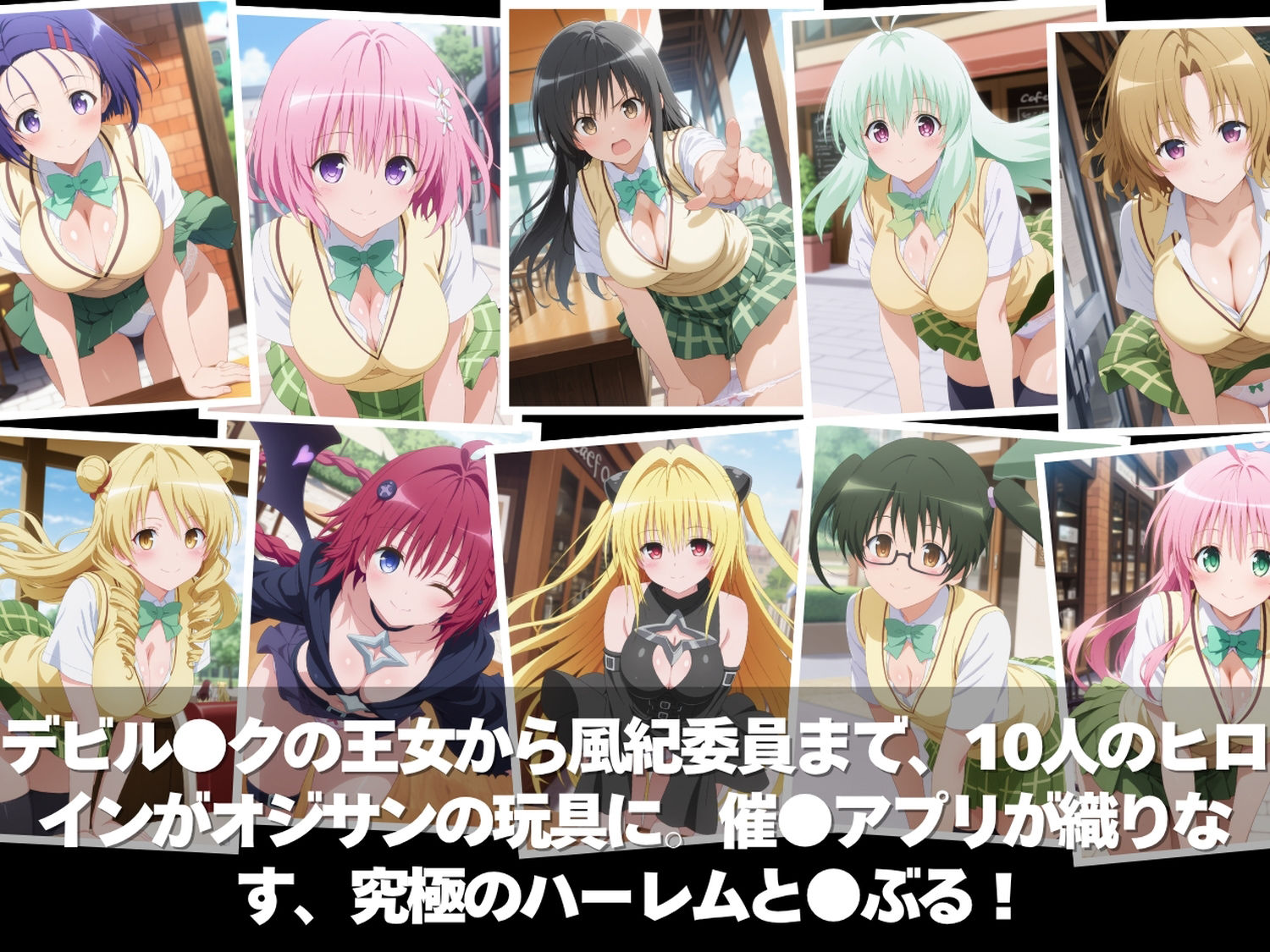 キモ男の逆襲。孕ませ完全征服！全員ペット化計画。学園のアイドルが肉便器に。〜T●LOVEる編〜 - サンプル画像 1