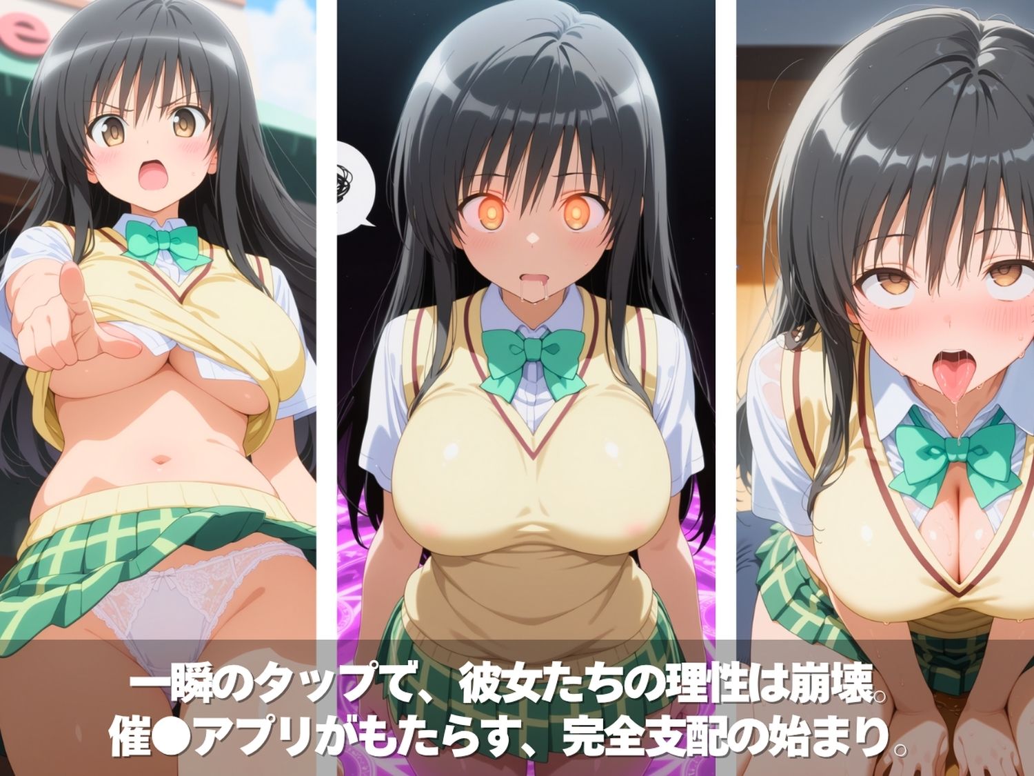 キモ男の逆襲。孕ませ完全征服！全員ペット化計画。学園のアイドルが肉便器に。〜T●LOVEる編〜 - サンプル画像 2