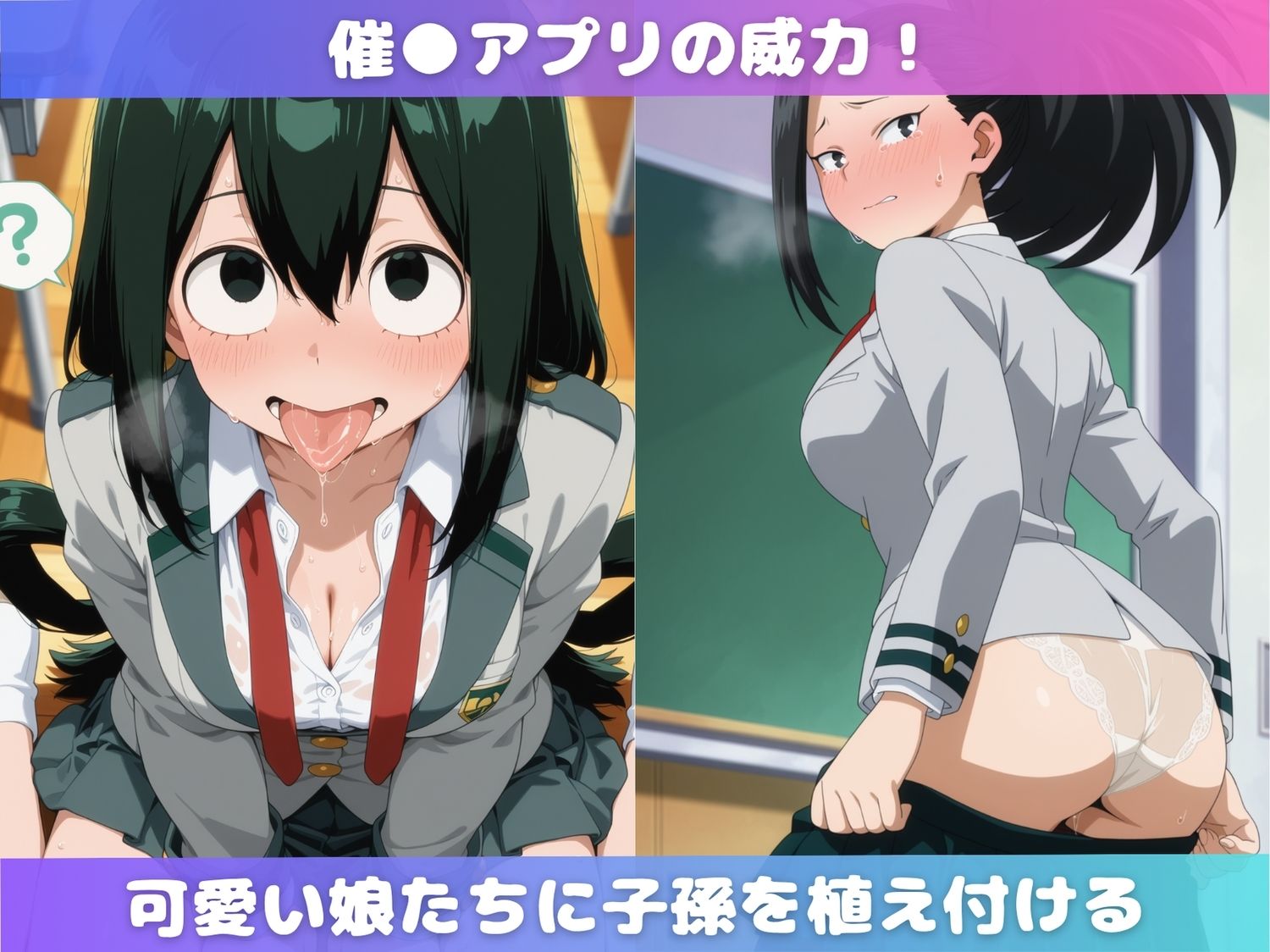 催●女子はとにかくエロいぞ【僕のヒー●ーアカデミア】 - サンプル画像 2