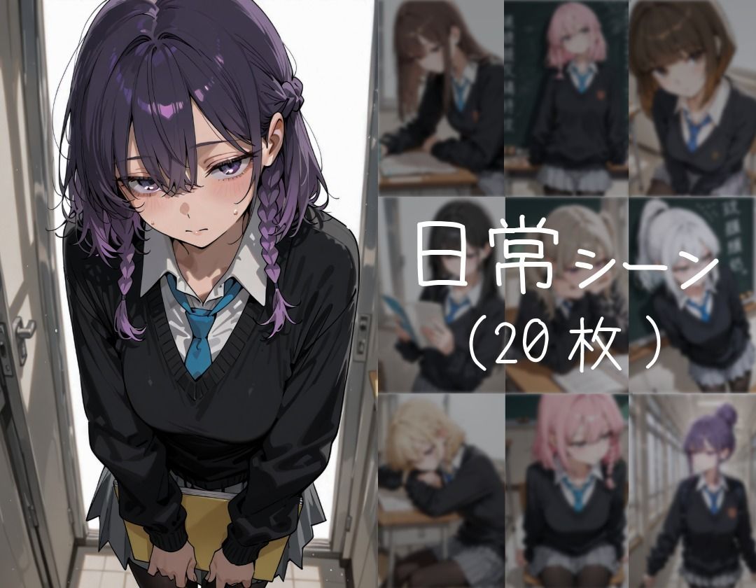 恥高生〜学校で中年おじさんと〜 - サンプル画像 3