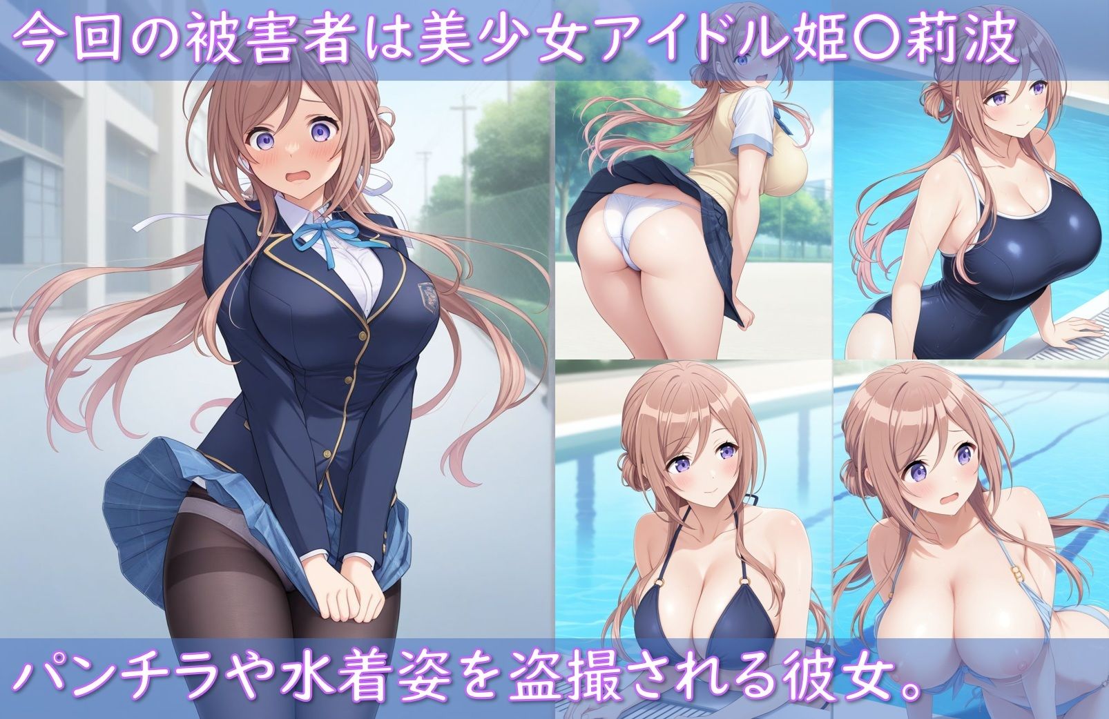 アイドル姫〇莉波ストーカー被害（盗撮、睡〇姦、誘拐拘束） - サンプル画像 2