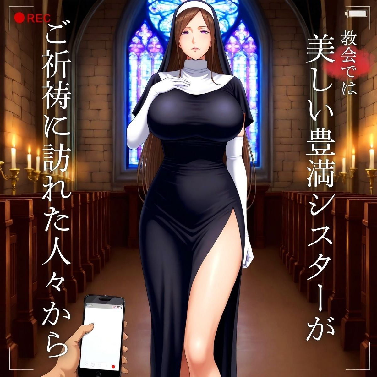 電車内で教会でパニック・シスター 〜2桁中出し〜 - サンプル画像 1