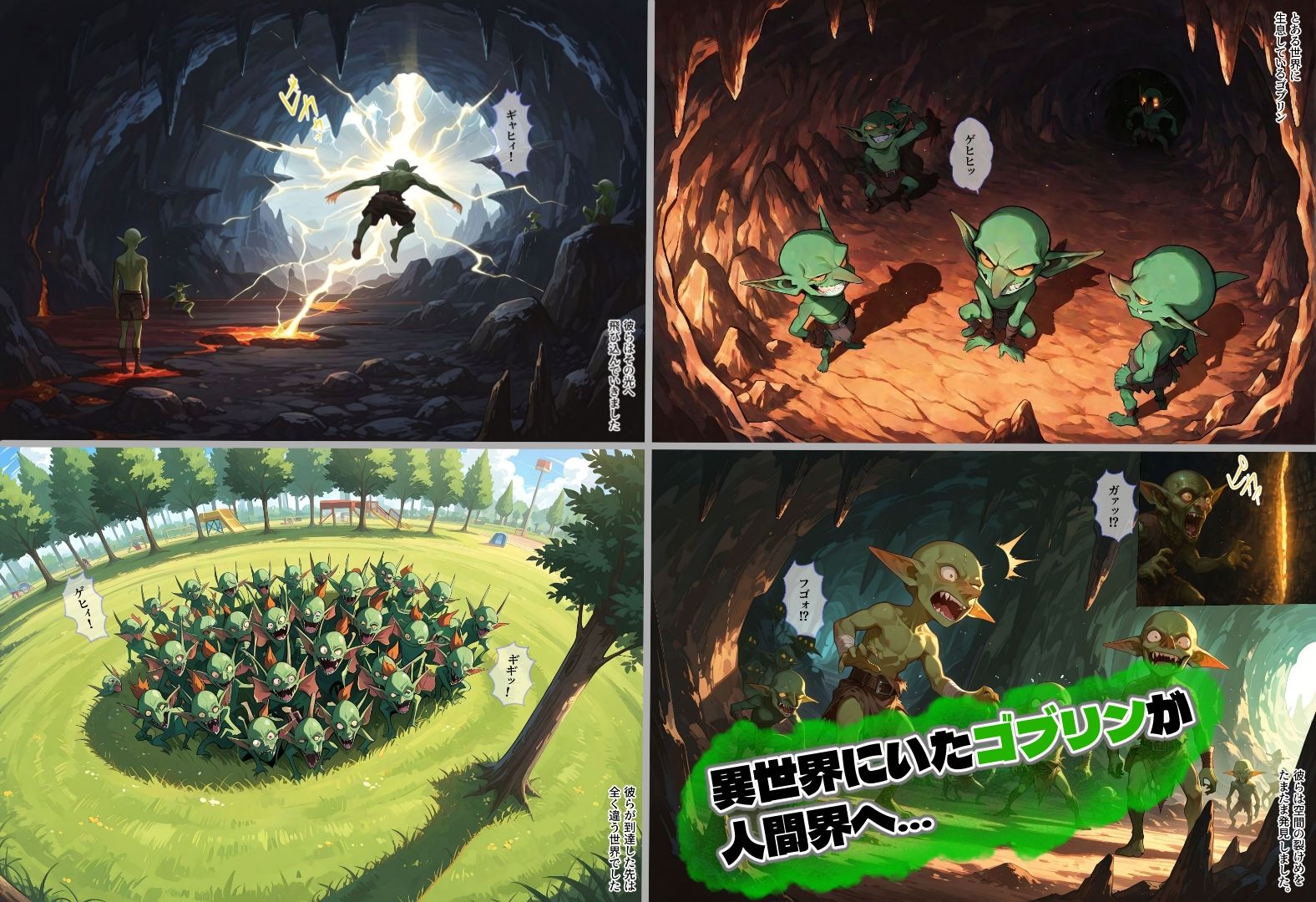 ゴブリン暴走〜性器破壊〜 - サンプル画像 1