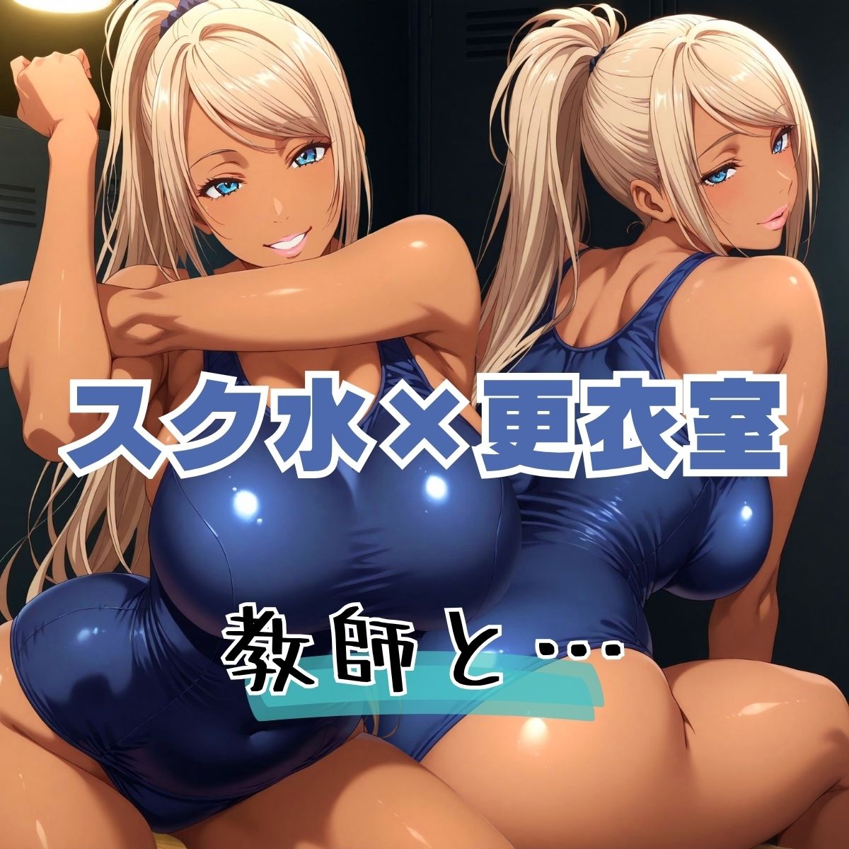 ブルマ×スク水で更衣室SEX【完全なる着衣挿入】 - サンプル画像 6