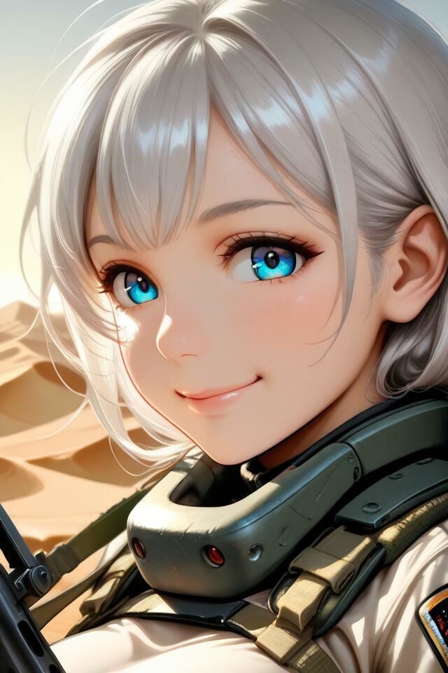 きっと見つかるあなたの1枚 砂漠の巨乳美女兵士 - サンプル画像 2